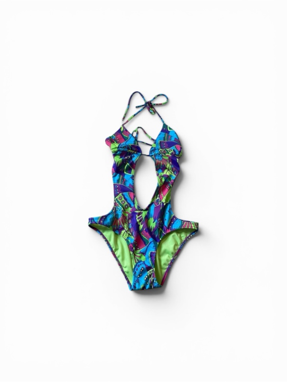 Vintage Y2K Victoria’s Secret one piece backless bright